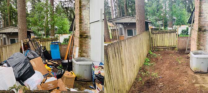 Residential Cleanout Before and After